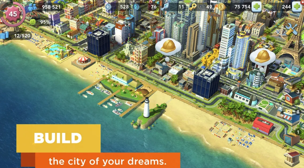 لعبة SimCity BuildIt للاندرويد