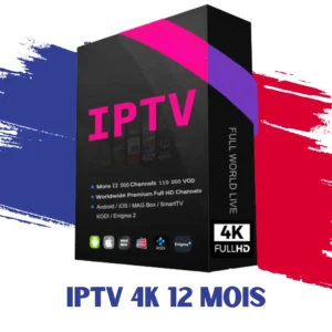 Boîte de service IPTV offrant plus de 22 000 chaînes et 110 000 VOD, compatible avec Android, iOS, MAG Box, SmartTV, KODI et Enigma 2, avec une résolution 4K Full HD et une validité de 12 mois. Ce service IPTV m3u propose des chaînes Full HD premium disponibles dans le monde entier.